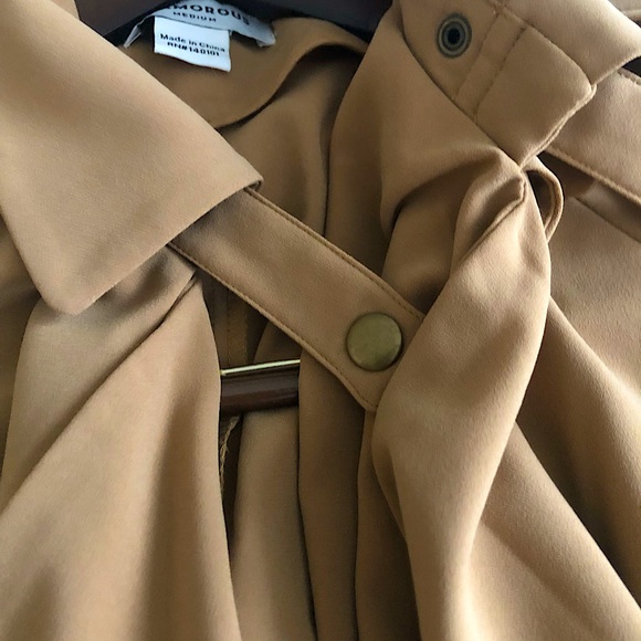 🍁 Glamorous Chic Waterfall Tan🍁 Long Jacket Like New 🍁 - Picture 9 of 16